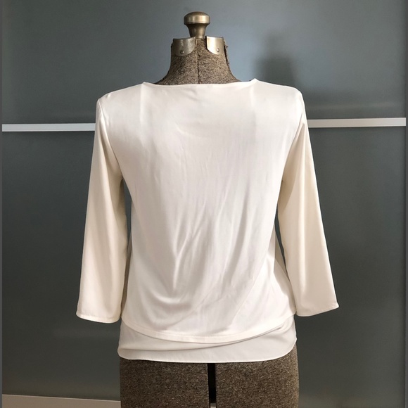 Ann Taylor Split-Neck Boxy Top - Picture 2 of 4